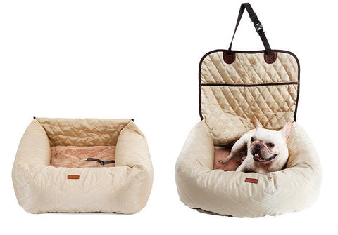 2 In 1 Pet Dog Carrier Folding Car Seat - Daring Pet