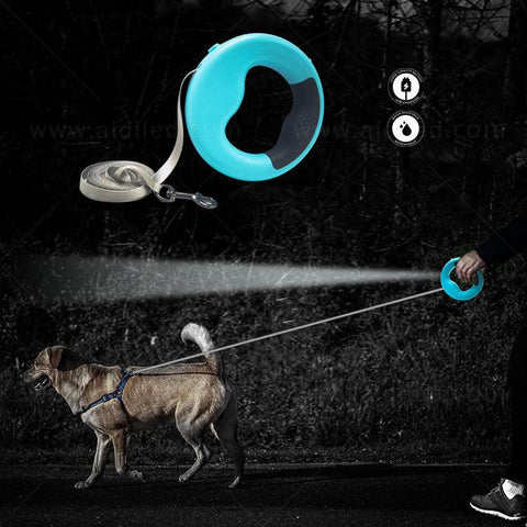 LED Automatic Telescopic Traction Rope For Pets Daring Pet