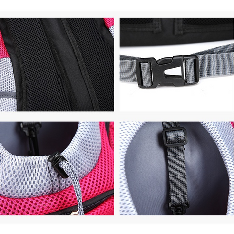 Pet Dog Carrier Carrier For Dogs Backpack Out Double Shoulder Portable Travel Outdoor Carrier Bag Mesh - Daring Pet